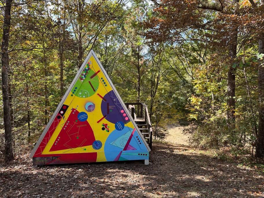 Bohamia - Cozy A-Frame Glamp On 268 Acre Forest Retreat Talladega Exterior photo