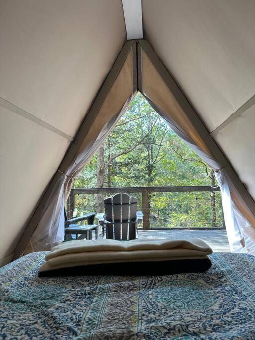 Bohamia - Cozy A-Frame Glamp On 268 Acre Forest Retreat Talladega Exterior photo